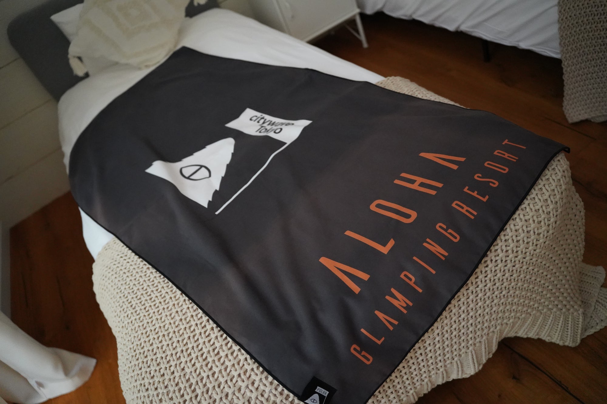 POLER x ALOHA GLAMPING RESORT x citywaveTokyo  コラボタオル L